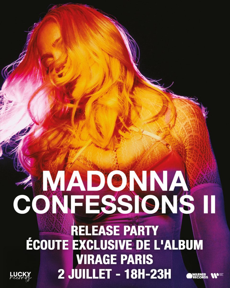 RELEASE PARTY MADONNA - CONFESSIONS II - Bitch Party