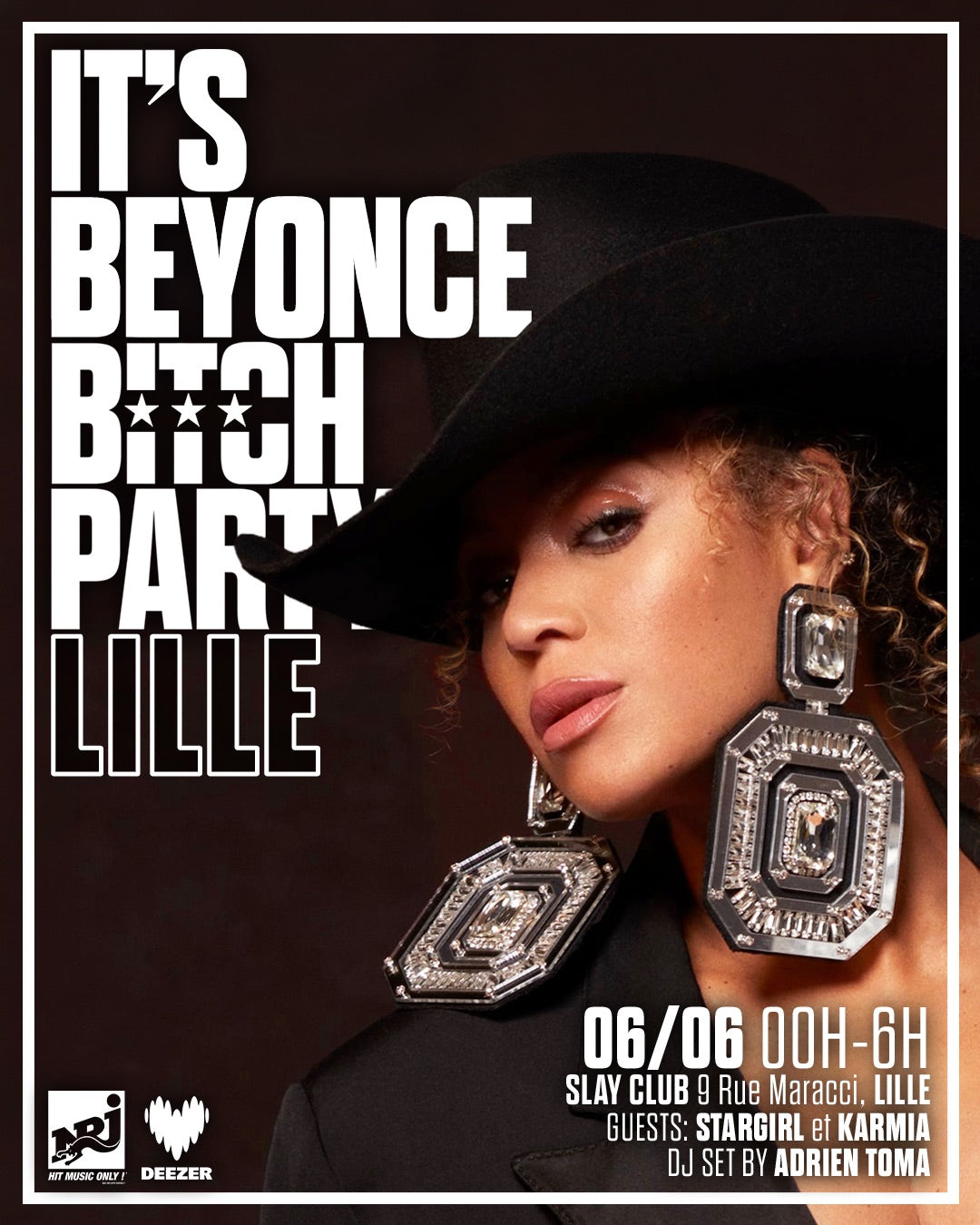 It's Beyoncé Bitch Party Lille avec Stargirl et Karmia